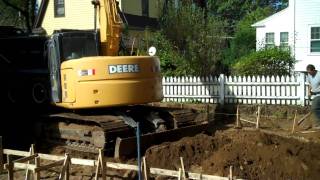 Excavating and Forming a Gunite Swimming Pool in Massachusetts [upl. by Imuya82]