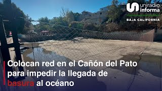 Colocan red en el Cañón del Pato para impedir la llegada de basura al océano [upl. by Aninep914]