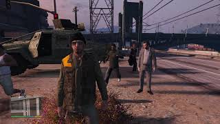 GTA V Chaos Michael Franklin Trevor Lamar Wade Ron  Ultimate 5Star Showdown [upl. by Ahsiele]