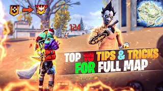 TOP10  GRANDMASTER  SECRET TIPS amp TRICKS  Free fire Rank push Tips [upl. by Conrade]