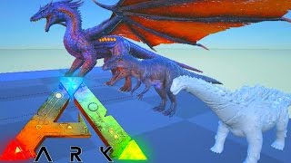 The True King  ARK Dev Kit Titan VS Dragon  Size Comparison  Titanosaurus VS Dragon [upl. by Si]