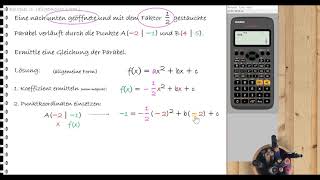 quadratische Funktionen  Funktionsgleichungen aufstellen [upl. by Honan]
