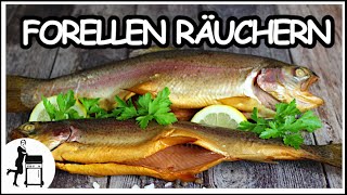 Forellen räuchern  Fisch heißräuchern  Fisch Rezepte  El Fuego Portland XXL [upl. by Assenahs]