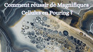 Comment réussir de Magnifiques Cellules en Acrylique Pouring acryliquepouring N°171 [upl. by Elpmid]