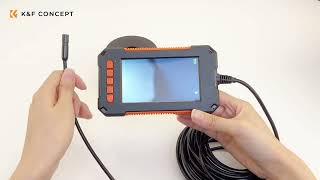 Borescope Inspection Camera 8mm Industrial Endoscope Camera 43 Inch HD Screen 1080P [upl. by Oguh]