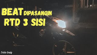 PROJECT BeAT 6  PASANG LAMPU RTD 3 SISI amp BUSI IRIDIUM [upl. by Tcideneb]