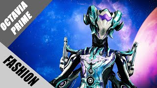 Warframe  Fashion Frame  Octavia Prime  Melody beyond the Stars [upl. by Eciryt]