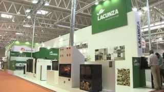 Estufas de biomasa y chimeneas de leña de Lacunza en Expobiomasa 2014 [upl. by Einnaej]