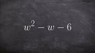 How to factor a trinomial when your middle and constant are negative [upl. by Orelee]