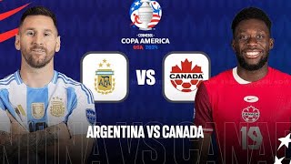 Argentina 🇦🇷 Vs Canada 🇨🇦 20  Copa America CUP  Full Match Highlights amp All Goals 🔥 Messi [upl. by Mattheus]