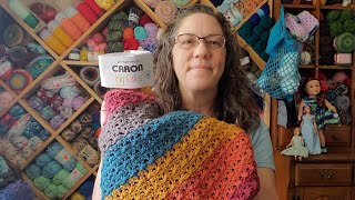 Finished my Winning Ways Crochet Blanket Caron Big Cakes [upl. by Panayiotis]