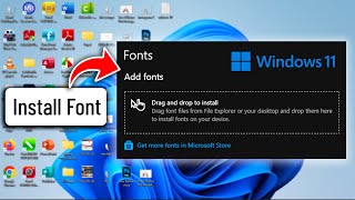 How to Install Font on windows 11 Laptop amp PC [upl. by Mayer]