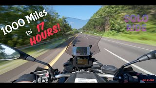 1000 Miles in 17 Hours Solo Thrill Ride on BMW F900XR [upl. by Okoyik]