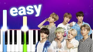 BTS  We Are Bulletproof  The Eternal 100 EASY PIANO TUTORIAL [upl. by Mieka736]