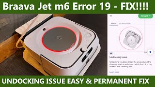 iRobot Braava Jet m6 Error 19 Undocking Problem FIX [upl. by Onaicilef]