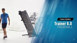 Proform Trainer 80 Folding Treadmill  FitnessInn [upl. by Yesnik]