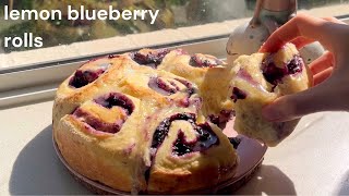 Lemon Blueberry Rolls Recipe [upl. by Naitsirk]