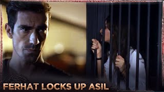 Ferhat Locks Up Asil  Best Scene  Birce Akalay  Sawal e Ishq [upl. by Gough608]