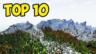 TOP 10 BEST MOUNTAIN SEEDS For MINECRAFT 121 Bedrock amp Java [upl. by Adnawak]