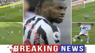 Allan Saint Maximins incredible highlights in Newcastle 3 3 Man City [upl. by Moreland164]