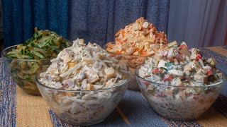 4 Salate in 20 Minuten fürs neue Jahr Günstige Rezepte Unglaublich lecker und einfach №213 [upl. by Jermaine]