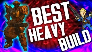 Fallout 4 Builds  The Gunzerker  Best Heavy Weapons Build [upl. by Garbers]