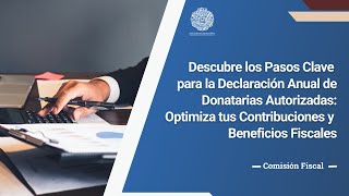 Declaración Anual de Donatarias Autorizadas [upl. by Cuthbert]