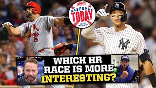 Judges chase for home run record or Pujols chase for 700 more exciting  Baseball Today [upl. by Narmi]