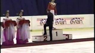 1997 JrWorld Evgeni Plushenko  LP Wilhelm Tell Overture KampC Medal Ceremony [upl. by Eanod]