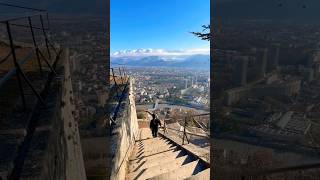 Grenoble France stairway to heaven 😍 grenoble francetravel [upl. by Hewe752]