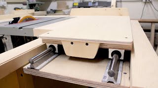 Sliding Table For The Table Saw ➲ DIY WoodWorking For Aug16 [upl. by Stoller]