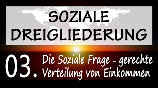 Soziale Dreigliederung 311  Die Soziale Frage – gerechte Verteilung von Einkommen [upl. by Sergeant271]