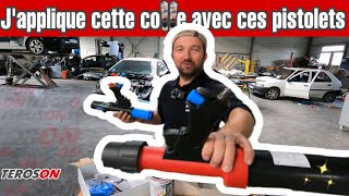 Application colle étanchéité voiture [upl. by Sikram]