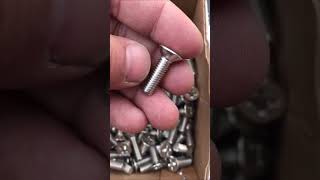 PHILLIPS MACHINE SCREWS COUNTERSUNK FLAT HEAD BOLTS STAINLESS STEEL [upl. by Nevanod]