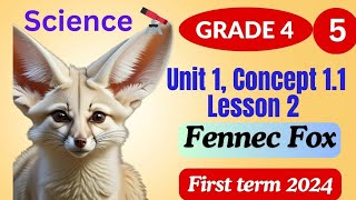 Types of adaptation Concept 11  Lesson 2 First termsciencegrade4 [upl. by Tait886]