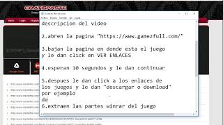 Como Descargar Juegos Para PC Link Directo [upl. by Larkin912]