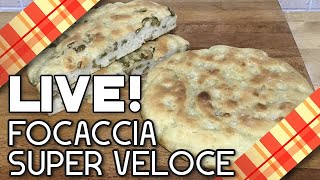 FOCACCIA SUPER VELOCE  CRICUCINA [upl. by Enyawud]