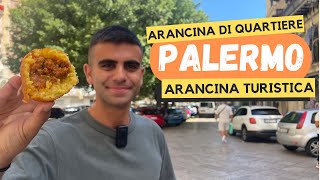 ARANCINA di QUARTIERE vs ARANCINA TURISTICA a PALERMO [upl. by Ahseim750]