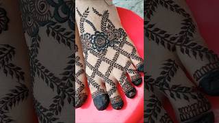 Simple leg mehndi design  bridal leg design trending mehndi hennadesign [upl. by Carpio]