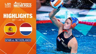 Final Spain vs Netherlands  Extended Highlights  European Water Polo Championships 2024 [upl. by Lindemann648]