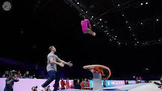 Simone Biles USA  Yurchenko Double Pike  Podium Training  2023 World Championships Antwerp [upl. by Marne790]