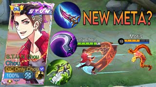 FINALLY CHOU NEW META BUILD FOR ONE SHOT ENEMIES  Mlbb Chou Stun Skin Gameplay  MLBB 🔥 [upl. by Muryh]