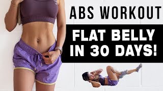 10 Mins ABS Workout To Get FLAT BELLY IN 30 DAYS  FREE WORKOUT PROGRAM [upl. by Trebliw]