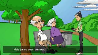 French Animated Dialogue 02  Les loisirs [upl. by Yenoh]