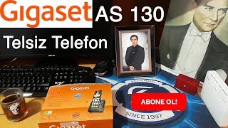 GIGASET AS 130 TELSİZ TELEFON İNCELEME [upl. by Kopp]