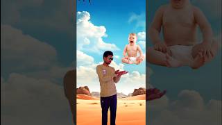 Flying Crying babies catching vs cosita allen amp frog vs cute boudi 👺 Funny vfx magic video 841 [upl. by Seugram]