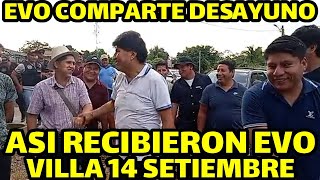 EVO MORALES COMPARTE DESAYUNO ANTES DE IR SUFRAGAR SU VOTO PARA LAS ELECCIONES JUDICIALES [upl. by Winifield866]