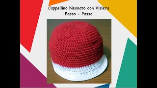 Cappellino Neonato con Visiera [upl. by Kryska114]