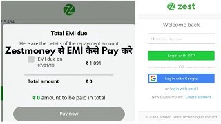 Zestmoney How To Pay EMI Manually Step By Step Zestmoney se EMI kaise Pay karte hai [upl. by Ainatit]