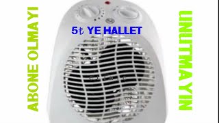 Fanlı ısıtıcı tamiri termik sigorta fan heater repair [upl. by Hsekar]